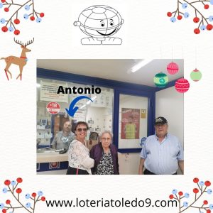 Equipo de la Administración de loterías Toledo 9 El Gordo